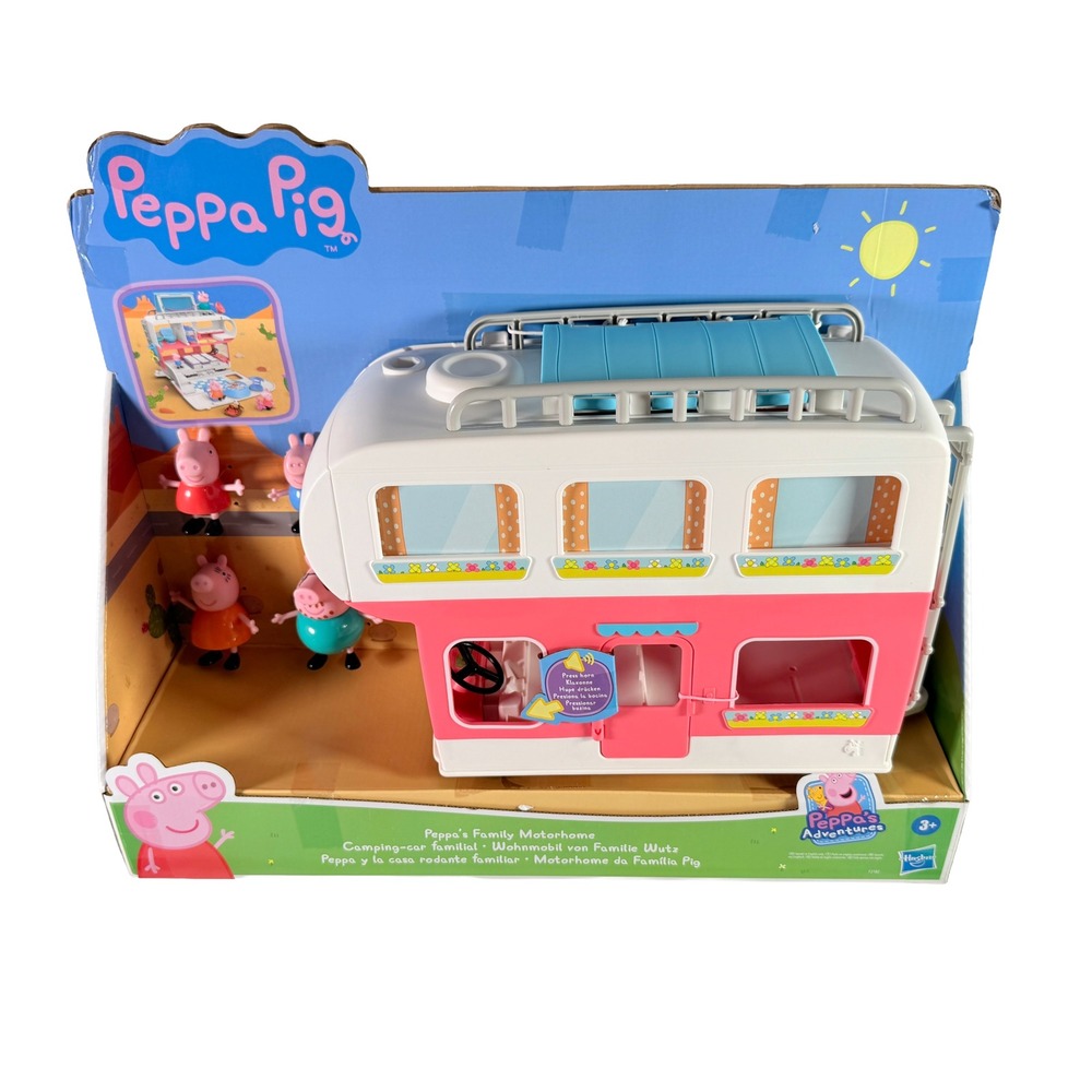 Peppa Pig Peppa's Family Motorhome Playset RV Camper Vans Figures